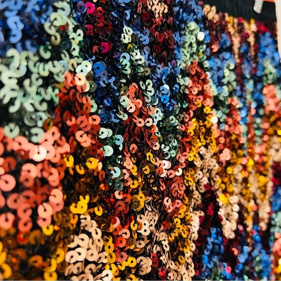 Maeve by Anthropologie Sequin Sparkle Party New Years Party Skirt 6 - Picture 7 of 12